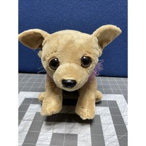 Animal‎ Alley Chihuahua 10 in Plush Purple Feather Boa Toys R Us Puppy Dog